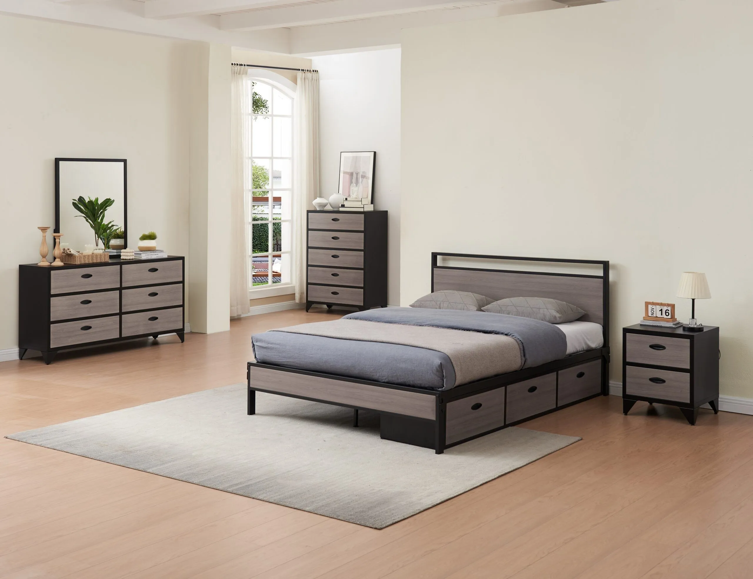 Colton Steel Bedroom Furniture Collection -
