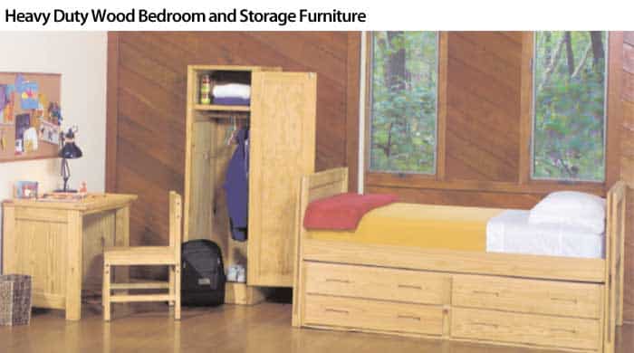 Heavy Duty Wood Bedroom and Storage Furniture