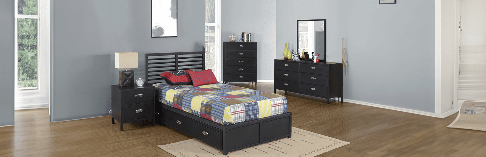 Steel metal durable bedroom furniture